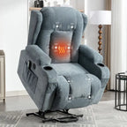 Fauteuil inclinable pour salon avec poche latérale
