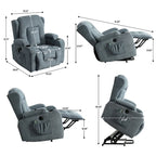 Fauteuil inclinable pour salon avec poche latérale