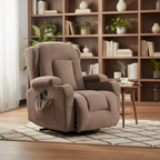 Fauteuil inclinable pour salon avec poche latérale