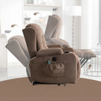 Fauteuil inclinable pour salon avec poche latérale