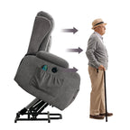 Fauteuil inclinable pour salon avec poche latérale