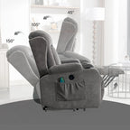Fauteuil inclinable pour salon avec poche latérale