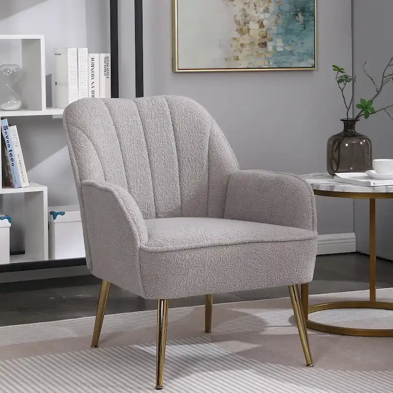 Fauteuil moderne avec accoudoirs larges de 25,2 pouces