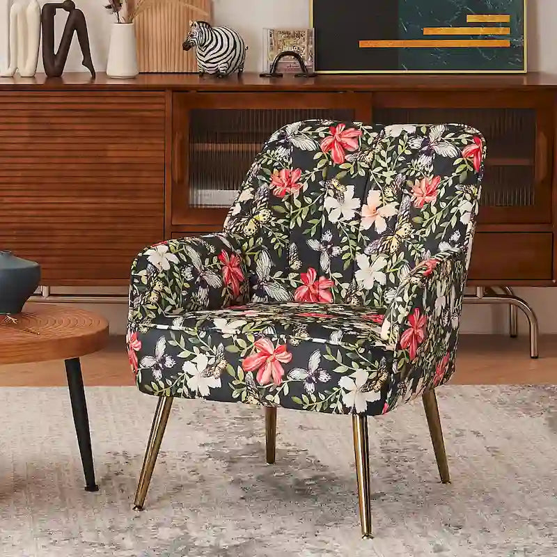 Fauteuil moderne avec accoudoirs larges de 25,2 pouces