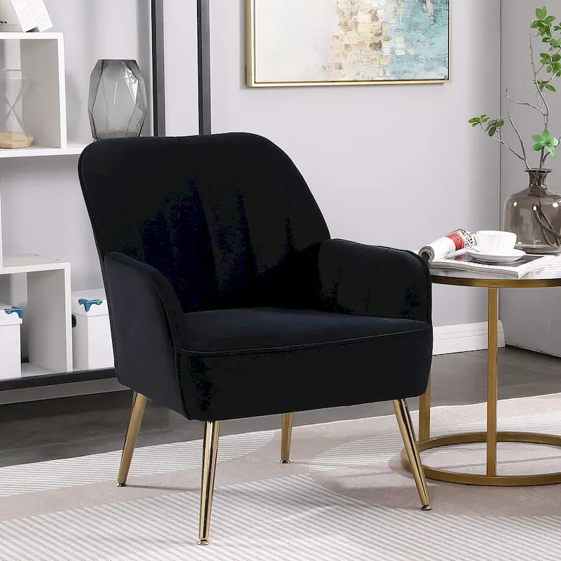 Fauteuil moderne avec accoudoirs larges de 25,2 pouces