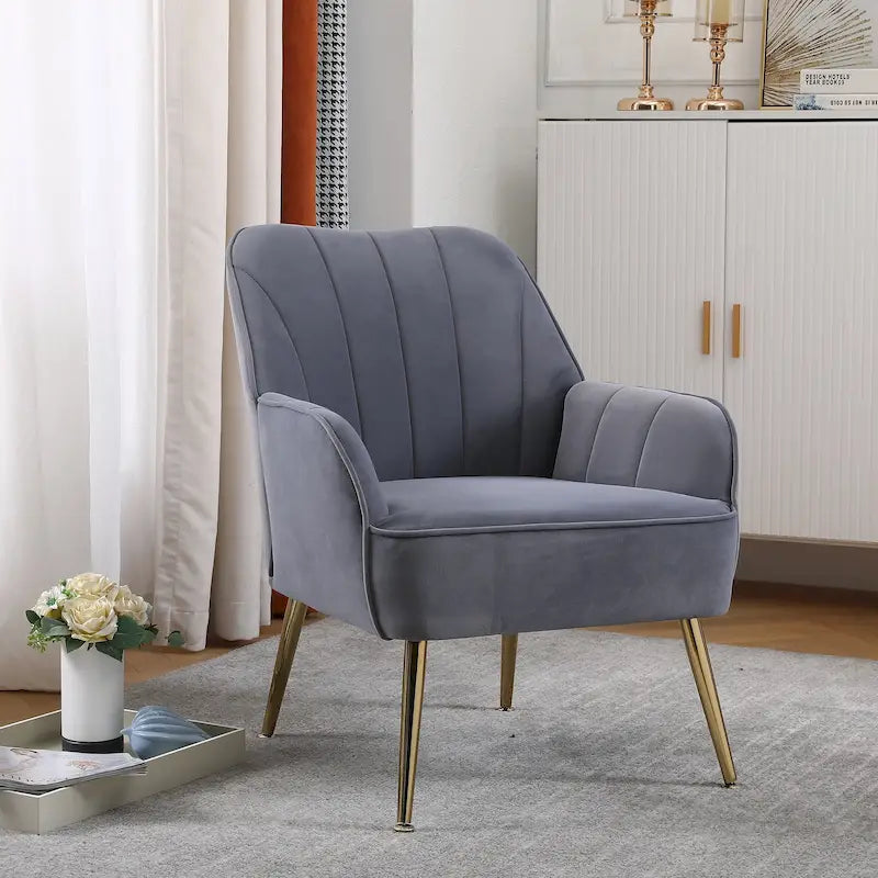 Fauteuil moderne avec accoudoirs larges de 25,2 pouces