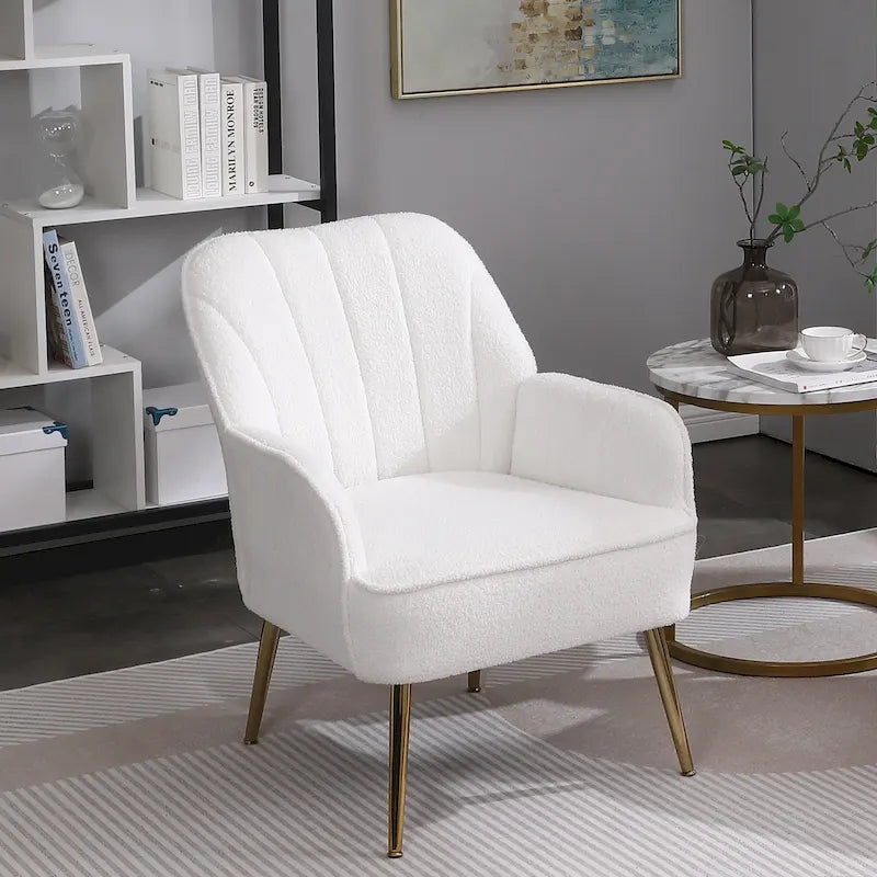 Fauteuil moderne avec accoudoirs larges de 25,2 pouces