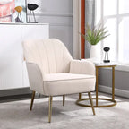 Fauteuil moderne avec accoudoirs larges de 25,2 pouces
