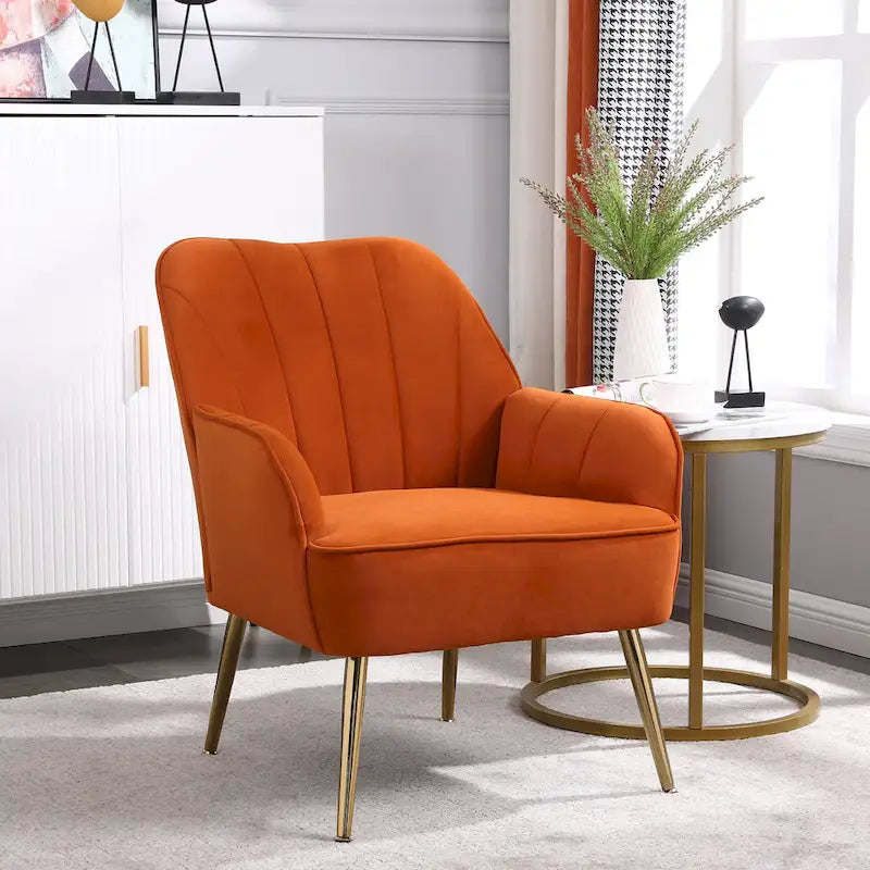 Fauteuil moderne avec accoudoirs larges de 25,2 pouces
