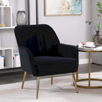 Fauteuil moderne avec accoudoirs larges de 25,2 pouces