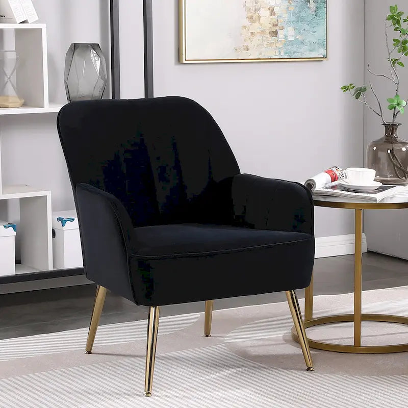 Fauteuil moderne avec accoudoirs larges de 25,2 pouces