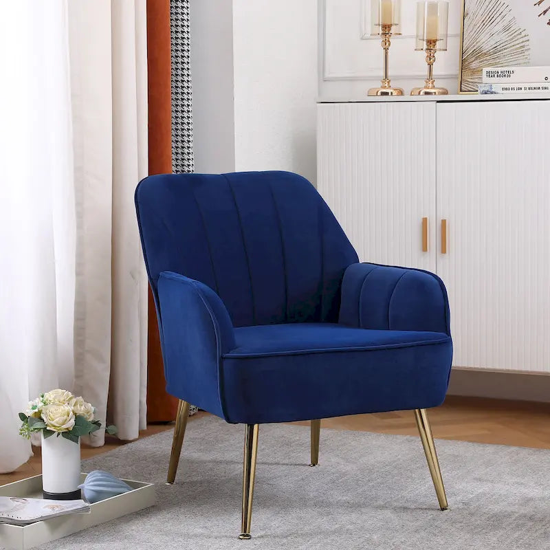 Fauteuil moderne avec accoudoirs larges de 25,2 pouces