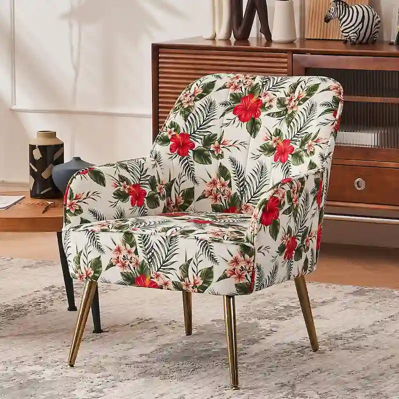 Fauteuil moderne avec accoudoirs larges de 25,2 pouces