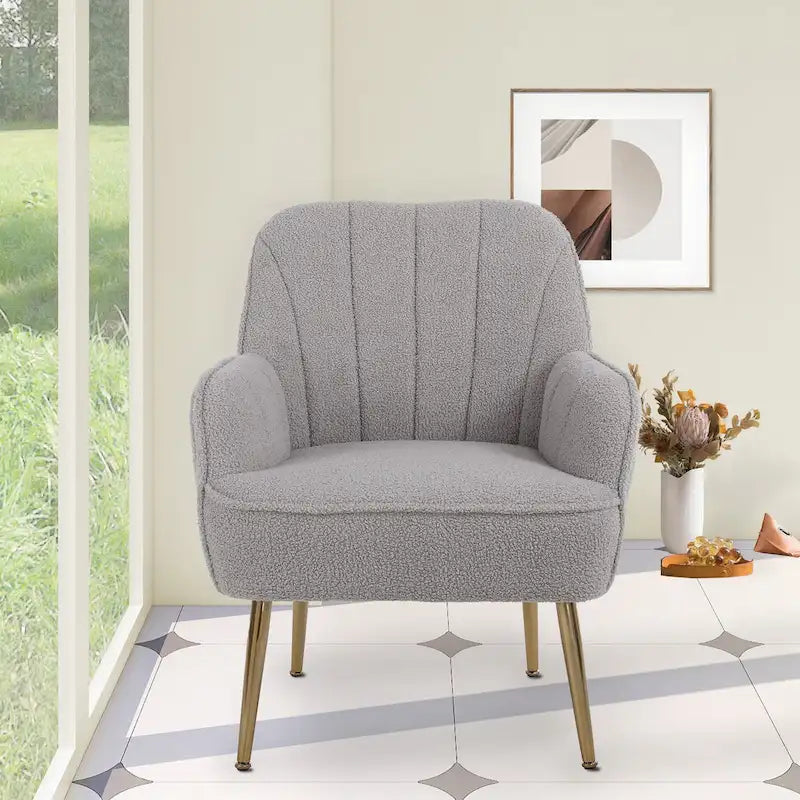 Fauteuil moderne avec accoudoirs larges de 25,2 pouces