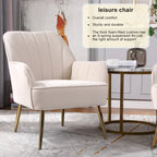 Fauteuil moderne avec accoudoirs larges de 25,2 pouces