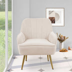 Fauteuil moderne avec accoudoirs larges de 25,2 pouces