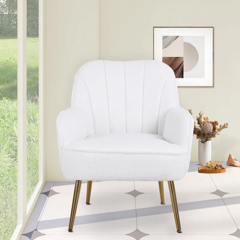 Fauteuil moderne avec accoudoirs larges de 25,2 pouces