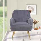 Fauteuil moderne avec accoudoirs larges de 25,2 pouces