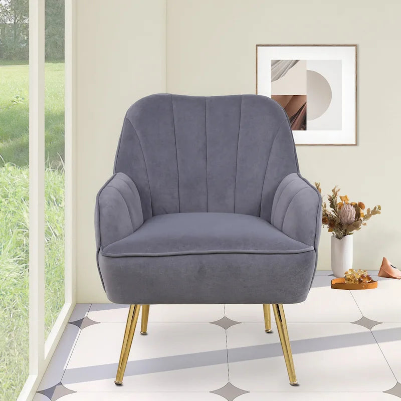 Fauteuil moderne avec accoudoirs larges de 25,2 pouces