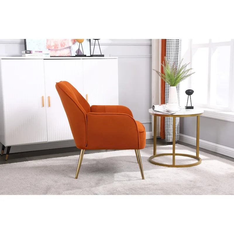 Fauteuil moderne avec accoudoirs larges de 25,2 pouces