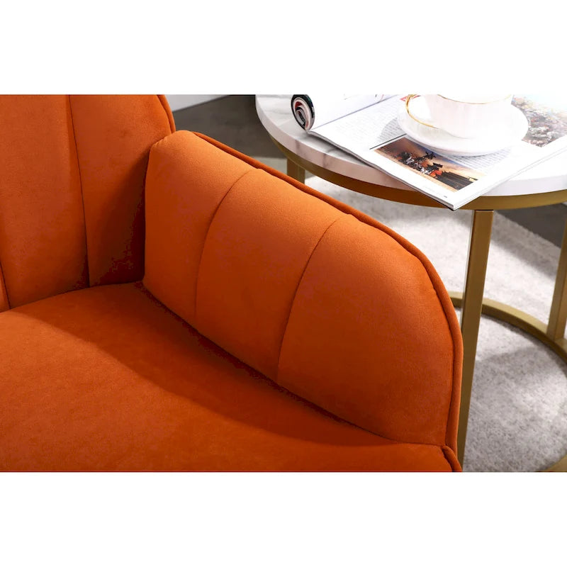 Fauteuil moderne avec accoudoirs larges de 25,2 pouces