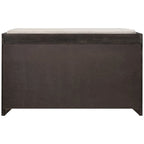 Banc de rangement en bois massif à 3 tiroirs