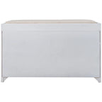 Banc de rangement en bois massif à 3 tiroirs