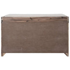 Banc de rangement en bois massif à 3 tiroirs