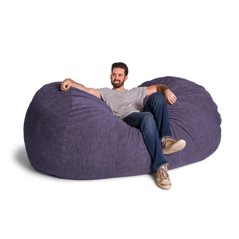 Pouf géant de 2,13 m pour adultes - Chenille de qualité supérieure