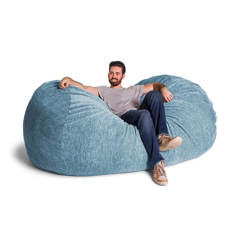 Pouf géant de 2,13 m pour adultes - Chenille de qualité supérieure