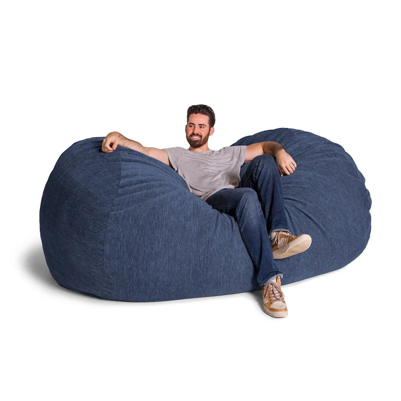 Pouf géant de 2,13 m pour adultes - Chenille de qualité supérieure