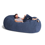 Pouf géant de 2,13 m pour adultes - Chenille de qualité supérieure