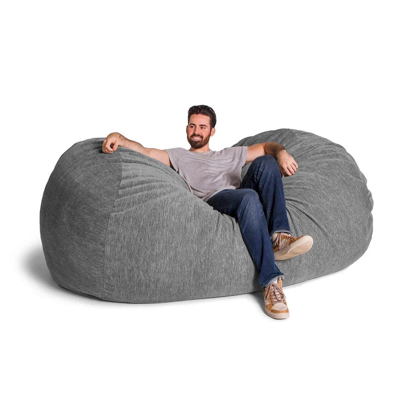 Pouf géant de 2,13 m pour adultes - Chenille de qualité supérieure